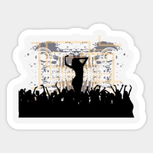 Dancing the night away Sticker